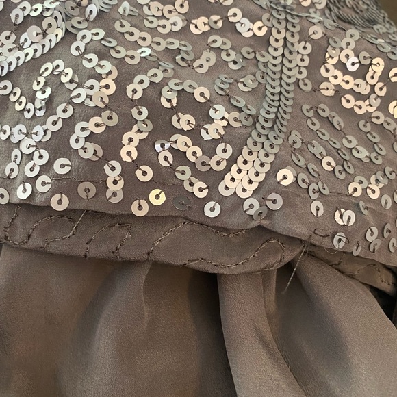 BCBG Silver Sequin dress Size 4 - Picture 5 of 7